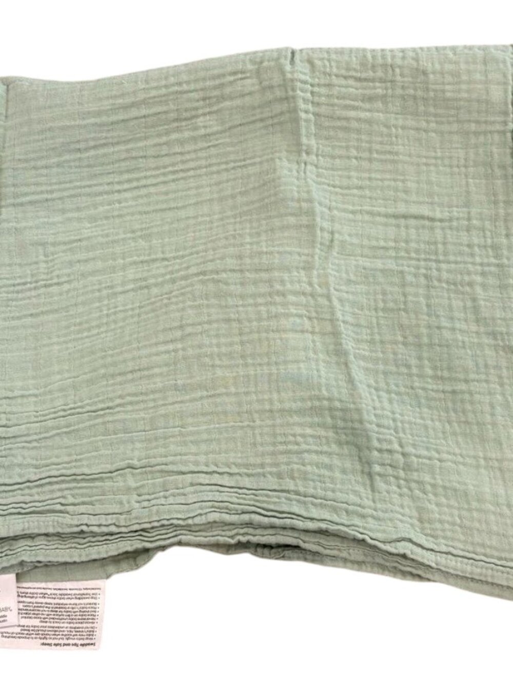 Amazing Baby Newborn Swaddle Soft Cotton Muslin Light Green Blanket